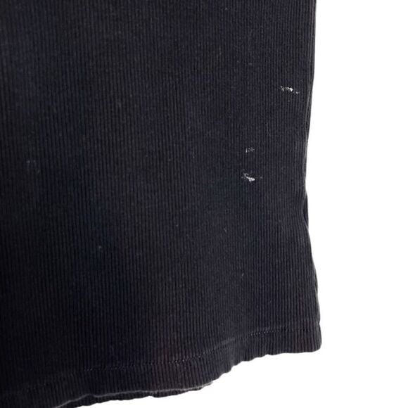 DownEast Thick Ribbed Short Sleeve Casual Shirt Black Small - Picture 4 of 5